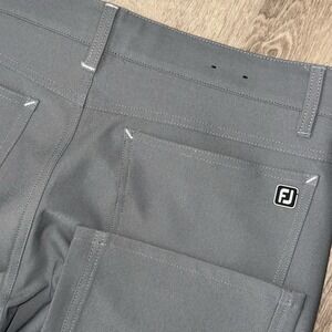 Footjoy Athletic Fit Performance Pants Men's 34x34 Grey Straight Leg Chino Golf
